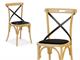 Vintage Stuhl aus Holz und Ecoleder Ciao Antra in Stühle