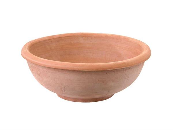 Bowl with rim 072 terracotta pot