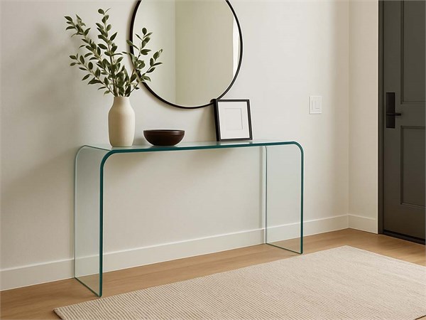 Consolle en verre courbé Console 