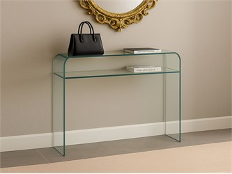 Curved glass console Console Piano