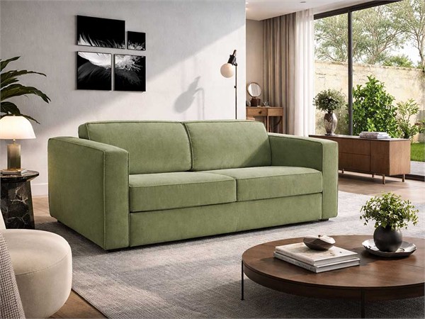 Stoffschlafcouch Elton - 202x98 cm / Matratze 140 cm