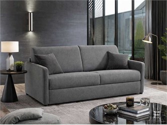 Stoffbettcouch  Eric 8 - 178x94 cm / Matratze 140 cm