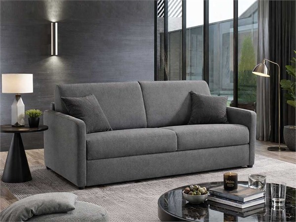 Canapé Lit en Tissu Eric 8 - 178x94 cm / Matelas 140 cm