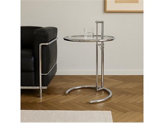 Eileen Gray small table in metal and glass