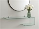 Shaped glass shelves Flexi in Shelves