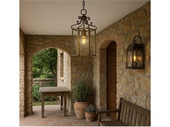 lampada a sospensione classica ottagonale