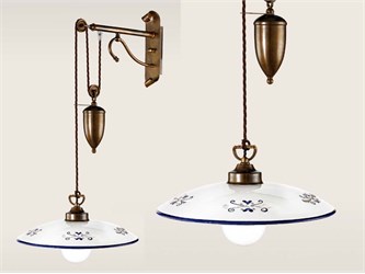 Adjustable wall light Bassano 382/1AP