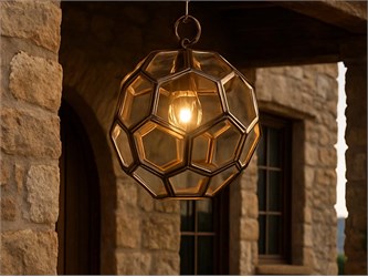 Brass lamp Polyhedron