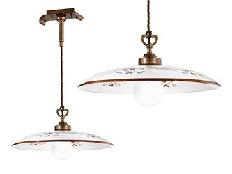 Lampada sospensione ceramica Bassano 380/1S