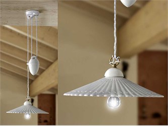 Adjustable height pendant light Ventaglio