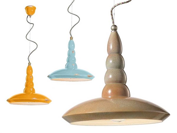 Colored pendant lamp Vintage C1410 