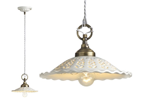 Ceramic kitchen chandelier Merletto