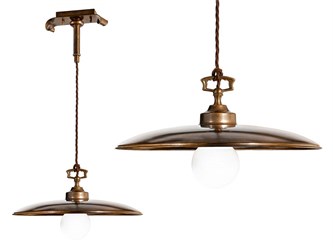 Vintage brass pendant lamp Taverna 380/1S