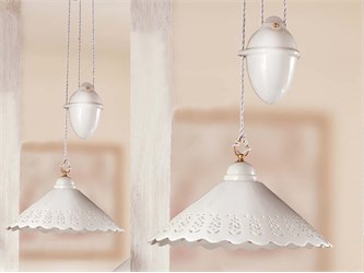 Lampadario saliscendi per cucina Merletto