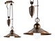 Lampadario saliscendi vintage Portico 431/1S in Lampade a sospensione
