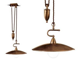 Lampadario saliscendi vintage Taverna 356/1S