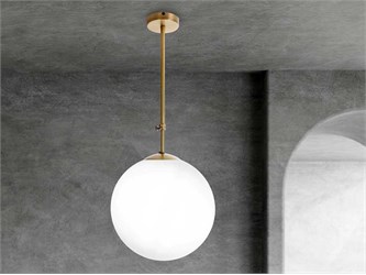 Lampadario sfera vetro PLA 0923