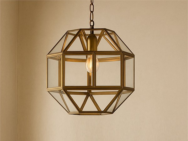 Hanging chandelier Octagonal Triangle