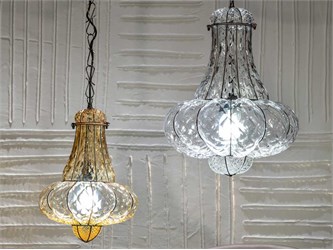 Luminaire suspendu verre Doge