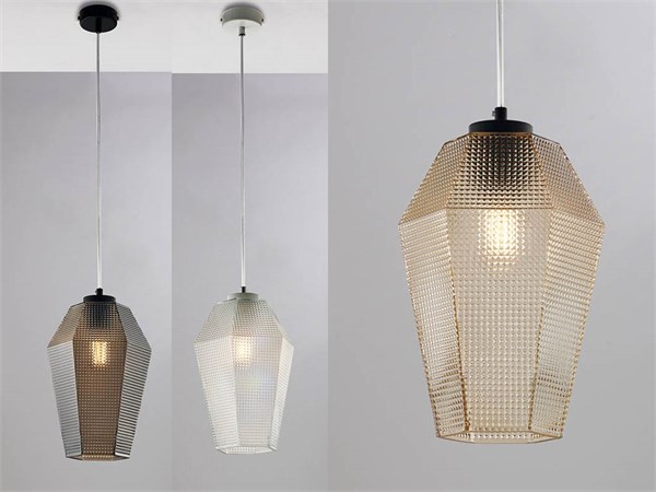 Lampadario vetro moderno Prisma