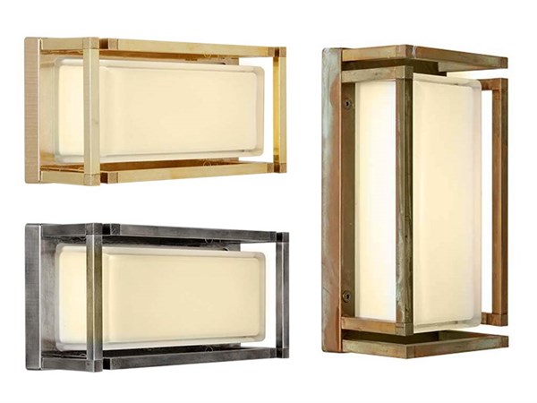 Lampade da esterno a parete Ice Cubic rettangolare