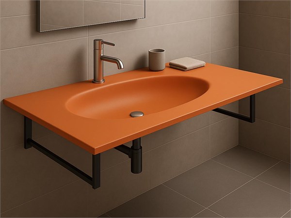 Lavabo en verre Ovale 75