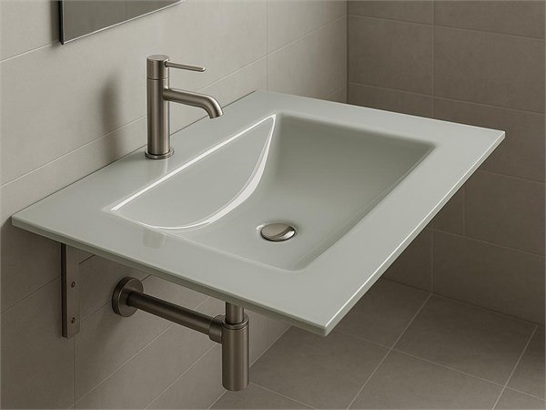 Glas Waschbecken Rettangolare 65