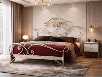 letto in ferro battuto regale