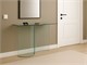 Consolle in curved glass Mantra in Tables and consoles
