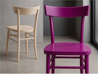 Stuhl aus lackiertem Holz Milano