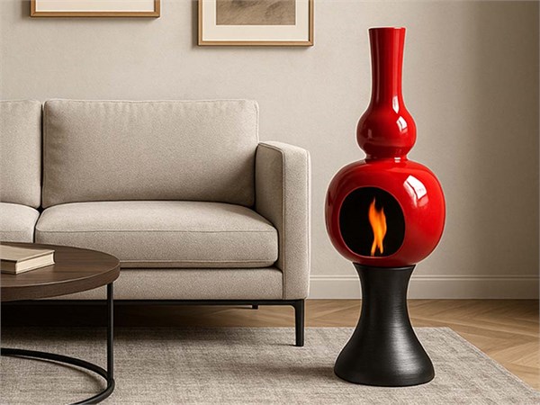 Onda caminetto in ceramica