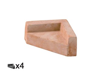 Petit pied Angolare Cale 083 en terre cuite