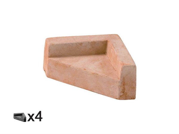 Angular Foot Wedge 083 terracotta foot