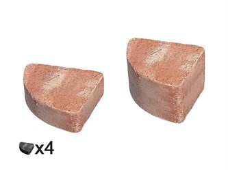 Piedino Zeppa 080 piedini in terracotta