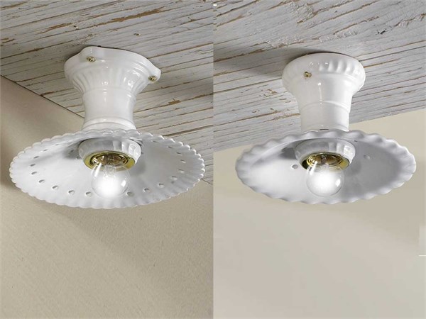 Ceramic ceiling light Ventaglio