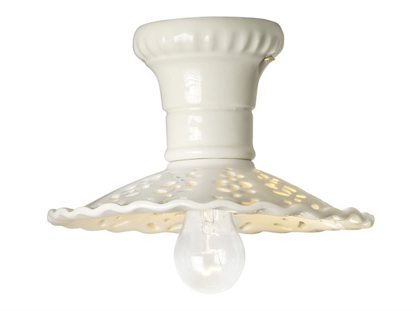 Plafoniera in ceramica Merletto