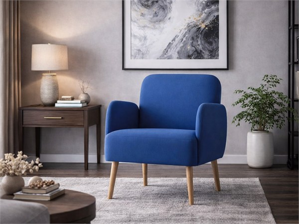 Poltrona colorata in ecopelle Club