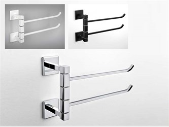 Porte-serviettes de salle de bains à double bras Plano