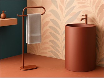 Porta asciugamani da terra Ricciolo RC171