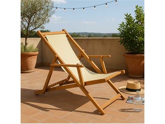 Holz Liegestuhl Afrodite