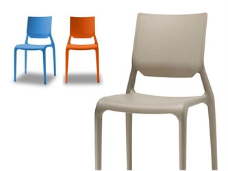 Colored chairs dining Sirio