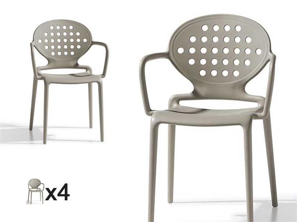 Garden chair with armrests Colette