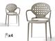 Garden chair with armrests Colette in Outdoor seats