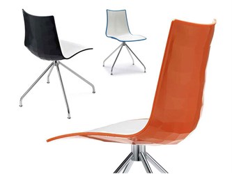 Chaise pivotante bicolore Zebra