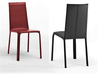 High back leather chair Jenia