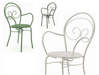 Metallstühle Garten Mimmo