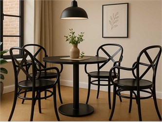 Sedia in legno con braccioli Panda/P