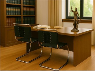 Chair M. Van der Rohe in leather