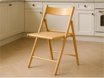 Folding wooden chair