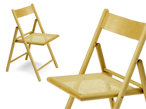 Folding wooden chair